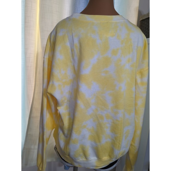 Women's Sweatshirt Sailor Moon Yellow Tie Dye L/XL Large/Extra large NEW - Picture 4 of 6